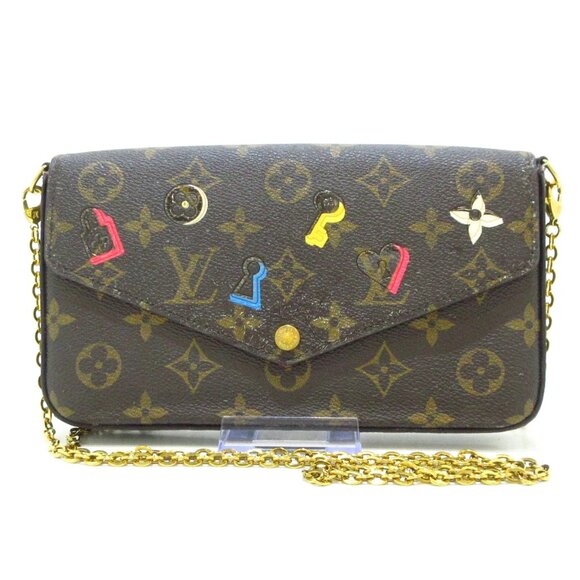 LOUIS VUITTON Pochette Felice Monogram Love Lock 735-090125 - Picture 1 of 12